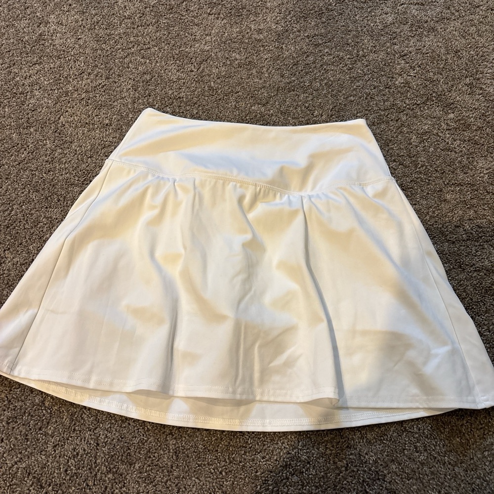 White Athletic Skirt